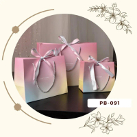 PB091 – PAPER BAG JUMBO MOTIF GRADASI WARNA GOODIE BAG GIFT BIRTHDAY HAMPERS PREMIUM