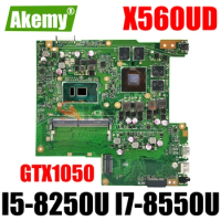 AKEMY X560UD Mainboard For ASUS VivoBook X560 NX560UD X560U X560UD X560UD Laptop Motherboard I5-8250U I7-8550U CPU GTX1050