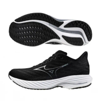 【MIZUNO 美津濃】慢跑鞋 男鞋 運動鞋 緩震 RIDER 28 黑 J1GC240402