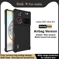IMAK Airbag 360 Encircle Protect For ZTE Nubia Z60 Ultra 5G Matte Shockproof Soft Gel TPU Back Cover Case Crystal