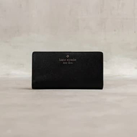 Dompet KATE SPADE HALF GHW BLACK BIFOLD LONG WALLET 100% ORIGINAL