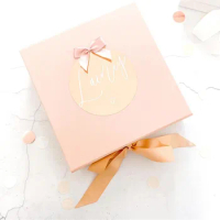 Personalised white Bridesmaid Proposal gift box rose gold WILL YOU BE my bridesmaid box Bow Box cutom Wedding gift boxes