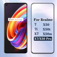 Full Glue for Realme 7 Pro 5G Phone Film Accessories for Realme X7 7i 7pro Guard Glass Readme X50 Pro X50t X50m
