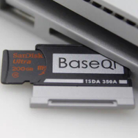 350A Original BASEQI For Microsoft Surface Book1 13.5''/Surface book2/3 13.5inch Aluminum MiniDrive Micro SD Card Adapter