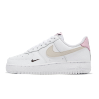 Nike 休閒鞋 Wmns Air Force 1 07 女鞋 白 米白 粉紅 AF1 小勾 HF9992-100