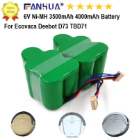 New 2PCS 6V Cleaner Replacement Battery Ni-Mh 4000MAH for Ecovacs deebot 710 720 730 760 Ecovacs CEN530 CEN630 CEN680