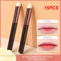 15PCS Super Soft Lipstick Matte Smudge Brushes Kumo Mini Makeup Brushes Round Precision Concealer Brush Fingertip Makeup Brush