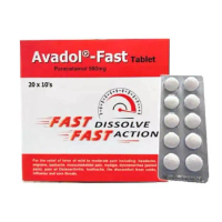Avadol-Fast Tablets 500mg 10S / 20X10S UNTUK DEMAM / SAKIT or Fever / Pain