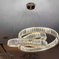 GPD modern chandelier led crystal living room hanginglamp for ceiling gold loft home creative indoor lighting changable lights