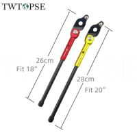TWTOPSE Bicycle Bike Side Stand For Birdy 1 2 3 P40 Folding Bike Cycing Carbon 18" 20" Bicycle Kickstand Rack Mr.TiPARTS Part