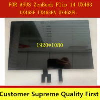 Original 14'' FHD display FOR ASUS ZenBook Flip 14 UX463 UX463F UX463FA UX463FL LCD screen With touch assembly