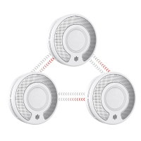 Wireless Interlinked Tuya Smoke Alarm Heat Alarm Carbon Monoxide Alarm App notification10 Year Batte