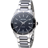 麗聲錶 RHYTHM 天使之心陶瓷腕錶(F1207T02)黑/38mm