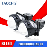 TAOCHIS C1 3.0 Inches BI LED Projector Lens 55W 6000k HELLA 3R High Beam Low Beam Car Light Upgrade Automotive Lights Universal