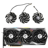 Original 90MM PLD09210B12HH GPU cooling fan for MSI RTX 3060 3070 3080 3090 3060Ti 3070TI GAMING X TRIO graphics card cooling