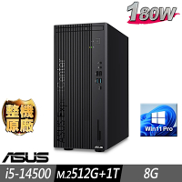 ASUS 華碩 M701MER 商用電腦 i5-14500/8G/M.2-512GB+1TB/W11P
