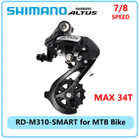 SHIMANO ALTUS Smart Cage 7/8-speed Rear Derailleur RD-M310-SMART Wide Link Rear Derailleurs for MTB Bike Original Bicycle Parts