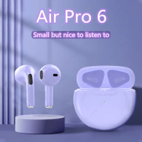Air Pro 6 TWS Bluetooth Earphone Wireless Headphone HiFi Bass Game Headset Touch Control 6 Generation Pro6 tws Bluetooth Earbuds