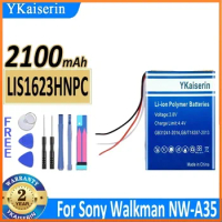 2100mAh YKaiserin LIS1623HNPC Battery for Sony Walkman NW-A35 NW-A45 NW-A46 NW-A47 NW-A55 NW-A56 NW-