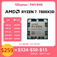 NEW AMD RYZEN 7 7800X3D CPU Ryzen 7 7800x3d Processor Novo 8-Core 16-Thread 5NM 96M L2+L3 104MB For AM5 Gaming Motherboard