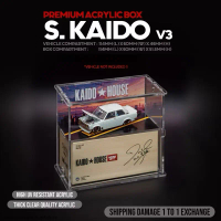 S.KAIDO V3 KOTAK ACRYLIC — Mini GT Acrylic Display Box for 1:64 Diecast Car Model Display( INNO64, P
