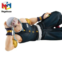 Megahouse Genuine Demon Slayer Anime Figure GEM Uzui Tengen Sound column Action Figure Toys For Boys Girls Kids Xmas Gift Model