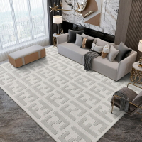 歐式輕奢手工腈綸地毯輕奢雙混紡客廳臥室飄窗滿美式大地毯