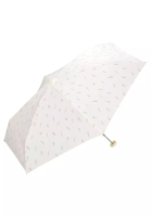 WPC 米白色縮骨雨傘(附有雨袋) -  雪糕
