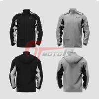 Spot parcel postgtmotor New Grey motorcycle raincoat Moto Racing riding scooter jackets and pants come with shoe cover