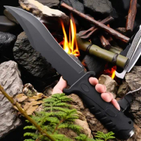 Outdoor utility knife Camping knife Hunting knife Fixed blade Straight knife fixed blade tactical kn