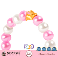 Gelang Emas Anak Candy Pearl Dop Rabbit Gold 23K Semar Nusantara