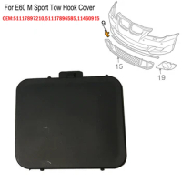 Car Trailer Cover For-BMW E60 M Auto Front Bumper Tow Hook Cover 51117897210 Car Towing Hauling Exterior Parts Black
