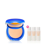 【SHISEIDO 資生堂國際櫃】新艷陽•夏防曬抗汗粉餅(SPF35+ · PA+++/粉餅盒+粉餅蕊)