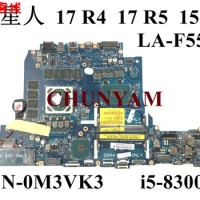 LA-F553P i5-8300H RX570/8GB FOR Dell Alienware 15 R4 Game Laptop Motherboard CN-0M3VK3 M3VK3 Mainboard