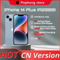 Original Apple iPhone 14 Plus(A2888) 6.7" OLED Screen 20W 128GB/256GB Nano SIM iOS IP68 New