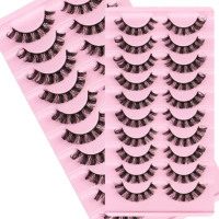 False Eyelashes, Russian Strip Lashes, Fluffy Eyelashes Perfect for Parties, Weddings, Birthday Gift