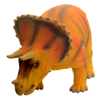 《恐龍帝國》軟式擬真恐龍造型公仔模型-三角龍