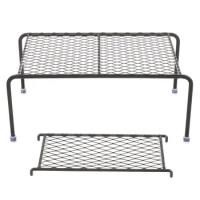 Hamster Stand Platform Toys Stainless Steel Chicken Rack Metal Wire Coop Climbing Animals Chew Toy Cage Black