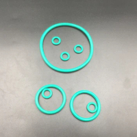202.79mm 209.14mm 215.19mm 221.84mm Inner Diameter ID 3.53mm Thickness Green FKM FR Fluororubber Oil Seal Washer O Ring Gasket