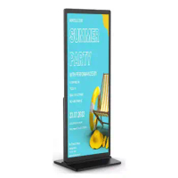 43 55 65 70 75 86 Inch 4K Big Full Screen Android Video Display LCD, Ultrathin Portable Digital Signage Totem Touch Screen Kiosk