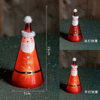 掬涵玻璃聖誕樹氛圍燈飾發光聖誕節場景裝飾品迷你桌面小型擺件