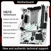 H610 Motherboard M-ATX 128GB DDR4 Intel LGA 1700 CPU 12600F 12700F 13600F