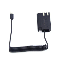 PD Type C Power Adapter Cable to DMW-BLK22 Dummy Battery DCC17 DC Coupler For Panasonic DMC-G9 GH3 GH4 GH5 GH5S GH6 S5 Camera
