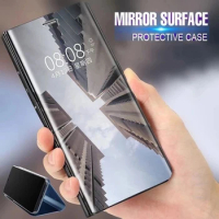 Smart Mirror Flip Case For Samsung Galaxy A51 A71 A32 A52 A72 A82 A22 4G 5G A03S A21s A20s A42 S21 FE A31 A41 Note 10 20 Cover