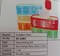 Wadah Bumbu/ Seassoning Set/ Tempat Bumbu Plastik Golden Hen SS-2283