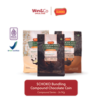 SCHOKO Bundling Best Seller Compound Chocolate Coins - 3 x 1kg