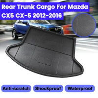 Floor Mat For Mazda CX-5 CX5 2012 2013 2014 2015 2016 Rear Trunk Cover Matt Carpet Kick Pad Car Interior Cargo Liner Boot Tray