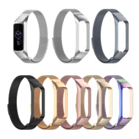 Magnetic Loop Strap for Samsung Galaxy Fit 2 Band Replacement Stainless Steel Metal Bracelet For Samsung Fit2 R220 Correa