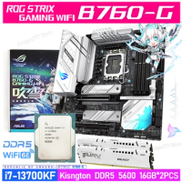 ASUS ROG STRIX B760-G GAMING WIFI DDR5 B760 Motherboard i7 13700KF LGA1700 Processor Kit Intel Core i7 13700KF DDR5 Memory 32GB