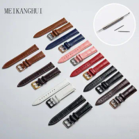Watchband Soft Calf Genuine Leather Watch Strap 12mm-24mm Multi color Watch Band for Seiko Accessories Wristband